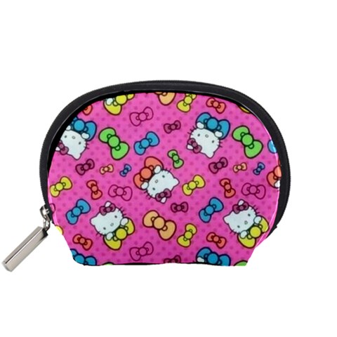 Hello Kitty, Cute, Pattern Accessory Pouch (Small) from UrbanLoad.com Front