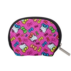 Hello Kitty, Cute, Pattern Accessory Pouch (Small) from UrbanLoad.com Back