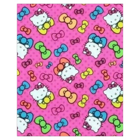 Hello Kitty, Cute, Pattern Drawstring Pouch (XL) from UrbanLoad.com Front