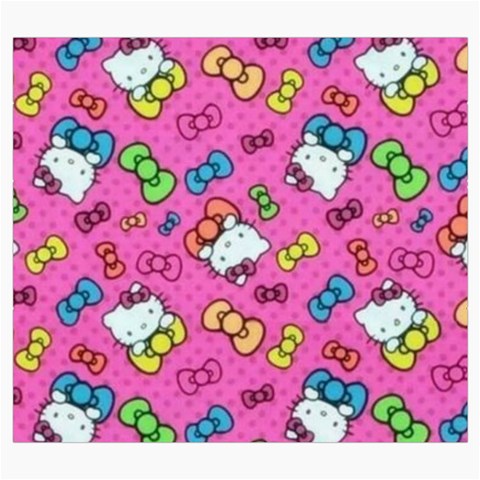 Hello Kitty, Cute, Pattern Roll Up Canvas Pencil Holder (S) from UrbanLoad.com Front
