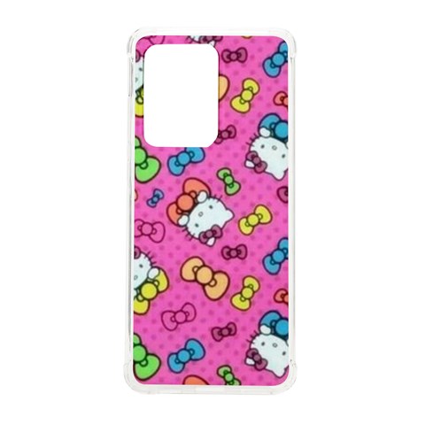 Hello Kitty, Cute, Pattern Samsung Galaxy S20 Ultra 6.9 Inch TPU UV Case from UrbanLoad.com Front