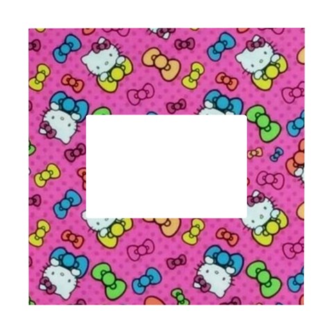 Hello Kitty, Cute, Pattern White Box Photo Frame 4  x 6  from UrbanLoad.com Front
