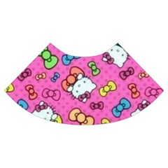 Hello Kitty, Cute, Pattern Trumpet Sleeve Cropped Top from UrbanLoad.com Cuff Left