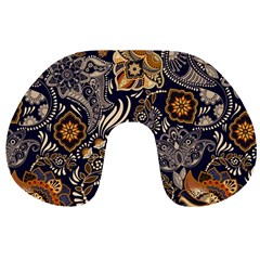 Paisley Texture, Floral Ornament Texture Travel Neck Pillow from UrbanLoad.com Front