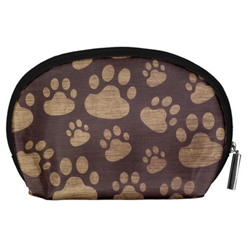 Paws Patterns, Creative, Footprints Patterns Accessory Pouch (Large) from UrbanLoad.com Back