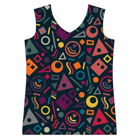 Random, Abstract, Forma, Cube, Triangle, Creative Women s Basketball Tank Top from UrbanLoad.com Front
