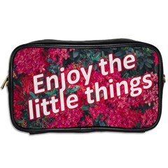 Indulge in life s small pleasures  Toiletries Bag (Two Sides) from UrbanLoad.com Back