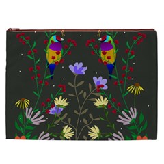 Bird Flower Plant Nature Cosmetic Bag (XXL) from UrbanLoad.com Front