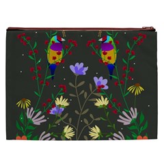 Bird Flower Plant Nature Cosmetic Bag (XXL) from UrbanLoad.com Back