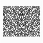 Monochrome Maze Design Print Small Glasses Cloth (2 Sides)