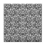 Monochrome Maze Design Print Face Towel
