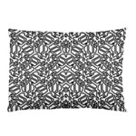 Monochrome Maze Design Print Pillow Case