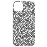 Monochrome Maze Design Print iPhone 14 Plus Black UV Print Case
