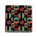 Abstract Geometric Pattern Memory Card Reader (Square 5 Slot)