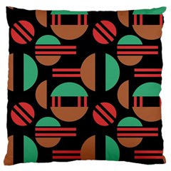 Abstract Geometric Pattern Standard Premium Plush Fleece Cushion Case (Two Sides) from UrbanLoad.com Front
