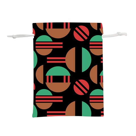 Abstract Geometric Pattern Lightweight Drawstring Pouch (M) from UrbanLoad.com Front