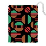 Abstract Geometric Pattern Drawstring Pouch (5XL)