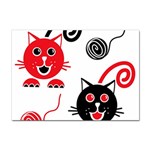 Cat Little Ball Animal Sticker A4 (100 pack)
