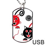 Cat Little Ball Animal Dog Tag USB Flash (One Side)