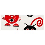 Cat Little Ball Animal Banner and Sign 9  x 3 