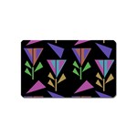 Abstract Pattern Flora Flower Magnet (Name Card)