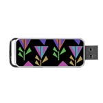 Abstract Pattern Flora Flower Portable USB Flash (Two Sides)