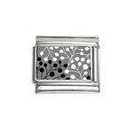 Abstract Nature Black White Italian Charm (9mm)