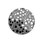 Abstract Nature Black White Magnet 3  (Round)