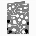 Abstract Nature Black White Greeting Card