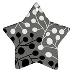 Abstract Nature Black White Star Ornament (Two Sides)