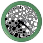 Abstract Nature Black White Color Wall Clock