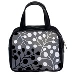 Abstract Nature Black White Classic Handbag (Two Sides)