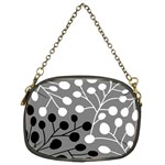 Abstract Nature Black White Chain Purse (Two Sides)