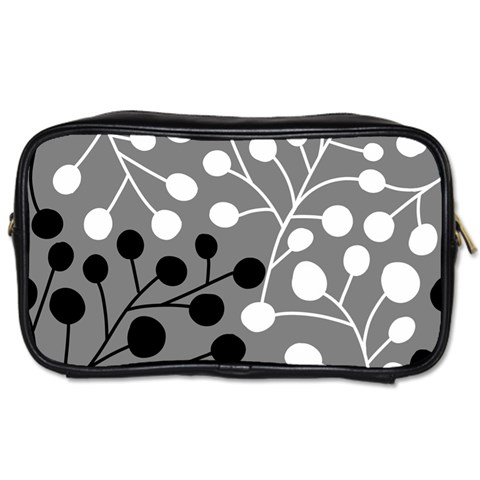 Abstract Nature Black White Toiletries Bag (Two Sides) from UrbanLoad.com Front