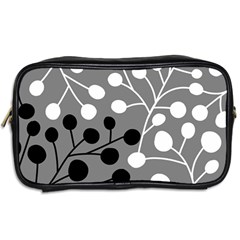 Abstract Nature Black White Toiletries Bag (Two Sides) from UrbanLoad.com Back