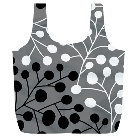Abstract Nature Black White Full Print Recycle Bag (XXXL) from UrbanLoad.com Front