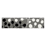 Abstract Nature Black White Banner and Sign 4  x 1 