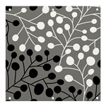 Abstract Nature Black White Banner and Sign 4  x 4 