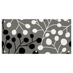 Abstract Nature Black White Banner and Sign 6  x 3 