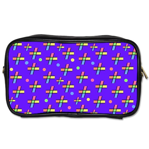 Abstract Background Cross Hashtag Toiletries Bag (Two Sides) from UrbanLoad.com Front