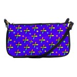 Abstract Background Cross Hashtag Shoulder Clutch Bag