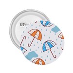 Rain Umbrella Pattern Water 2.25  Buttons