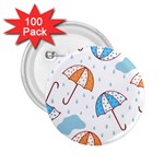 Rain Umbrella Pattern Water 2.25  Buttons (100 pack) 