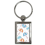 Rain Umbrella Pattern Water Key Chain (Rectangle)