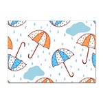 Rain Umbrella Pattern Water Sticker A4 (10 pack)