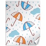Rain Umbrella Pattern Water Canvas 18  x 24 