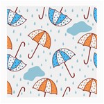 Rain Umbrella Pattern Water Medium Glasses Cloth