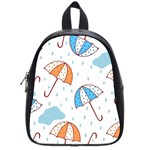 Rain Umbrella Pattern Water School Bag (Small)