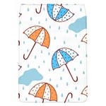 Rain Umbrella Pattern Water Removable Flap Cover (S)