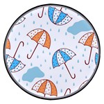 Rain Umbrella Pattern Water Wireless Fast Charger(Black)